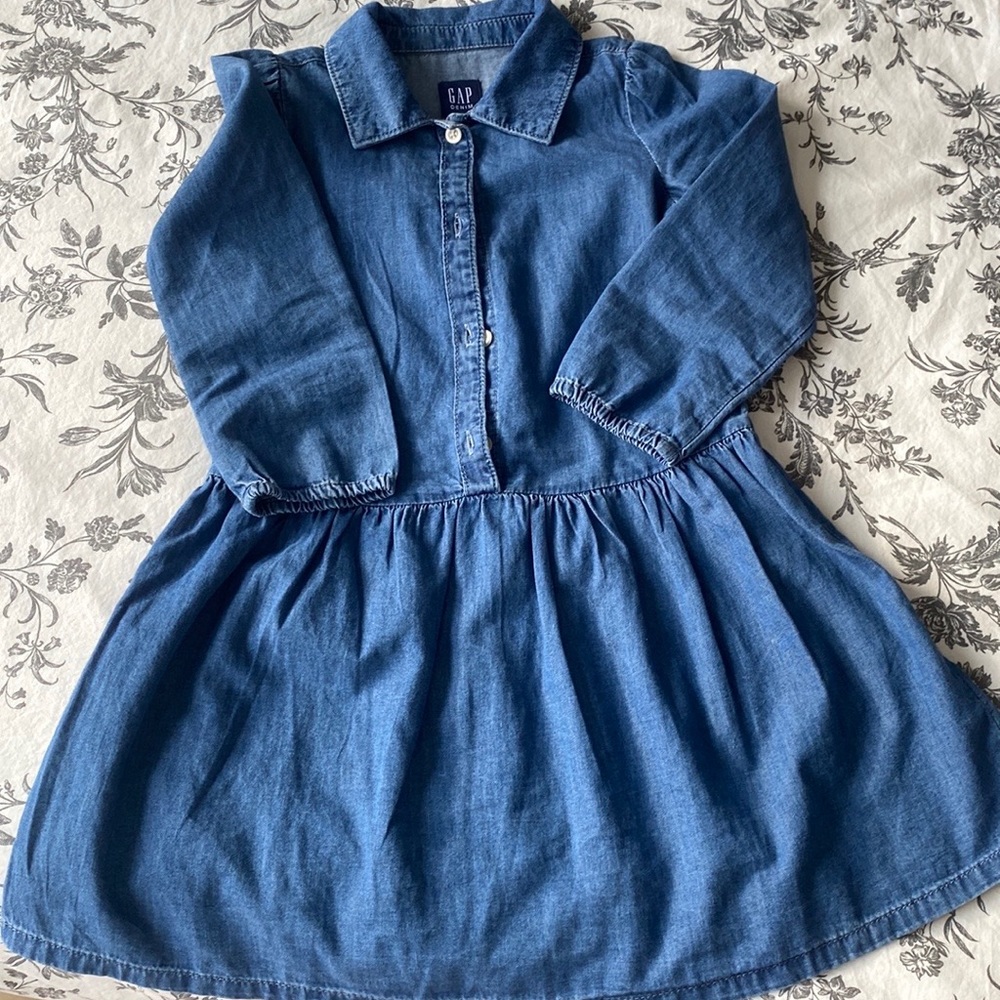 Dress, long sleeves, Gap, 4y, jean